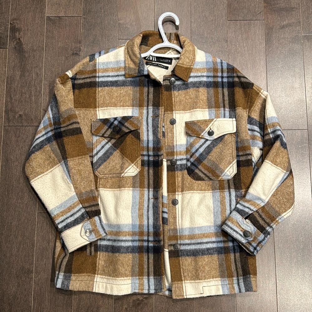 Zara Wool Shirt Jacket